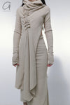 Marc le bihan top cutting ball collar skirt 2760 Tilleul
